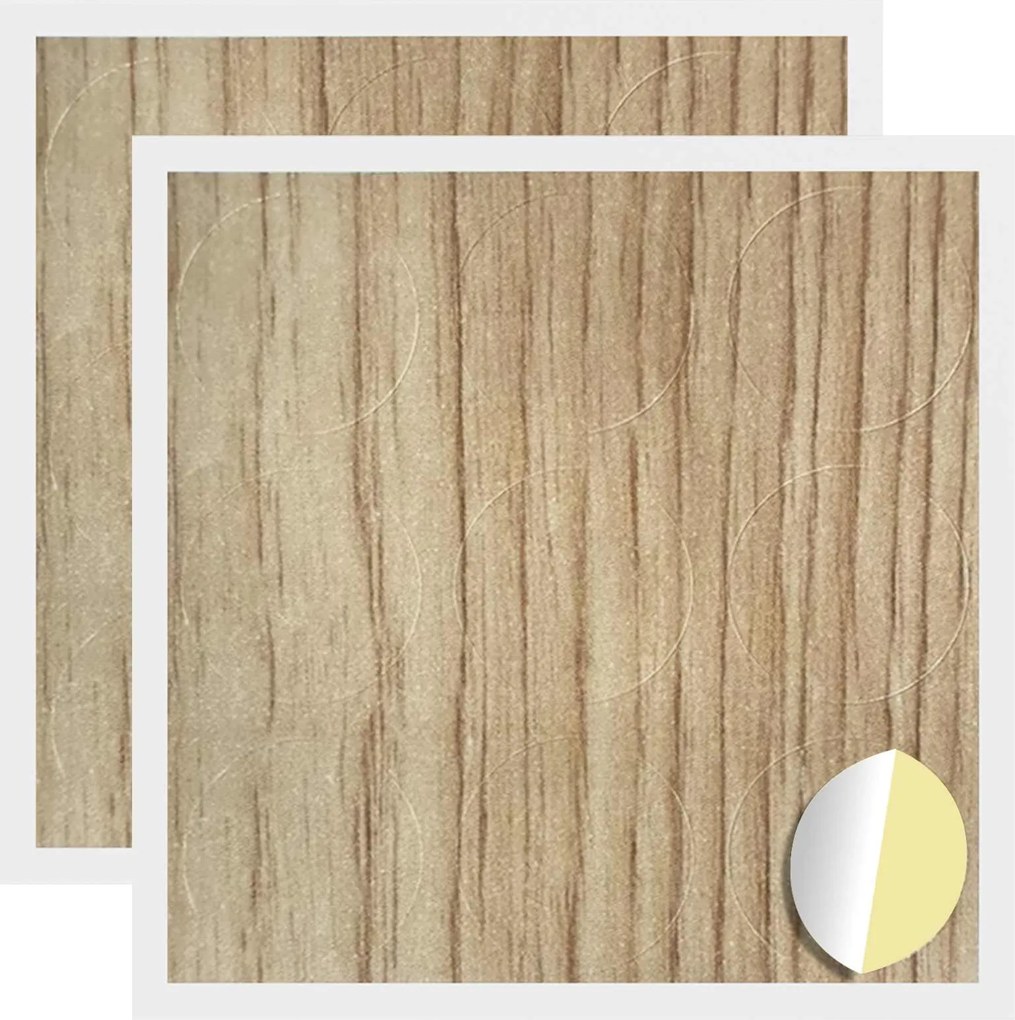 vidaXL Öntapadó csavar borító 2 pcs Artisan tölgy Ø 20 x 0,5 mm
