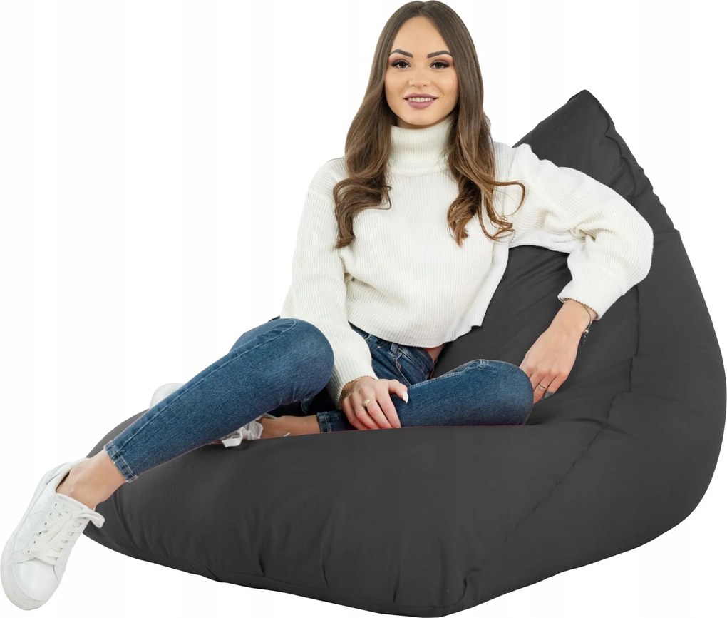 Puff Ülőgarnitúra kertbe Bermuda fotel Fekete