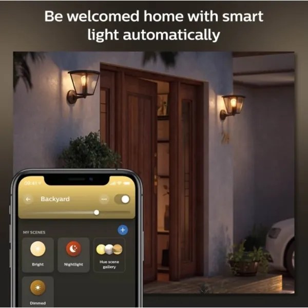 Philips - Kültéri fali lámpa INARA Hue 1xE27/7W/230V Wi-Fi IP44