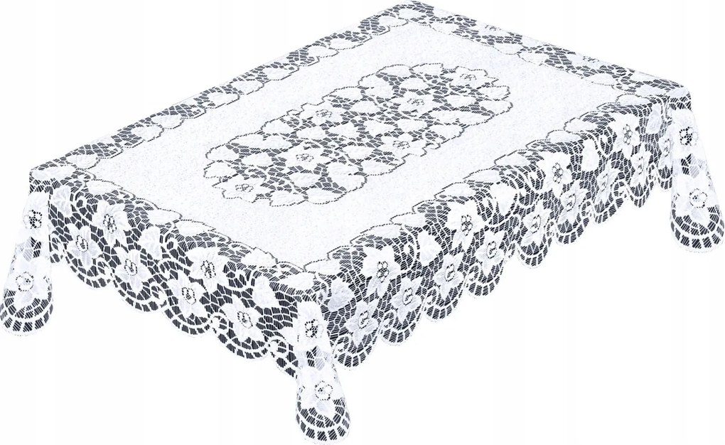 Mg 221940 Abrosz Téglalap jacquard 130x180 Fehér pol