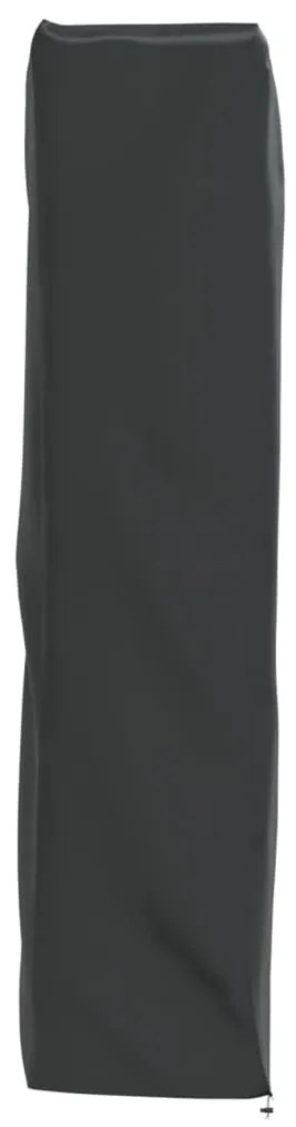 fekete 420D oxford szövet piramis alakú fűtőhuzat 58x58x228 cm