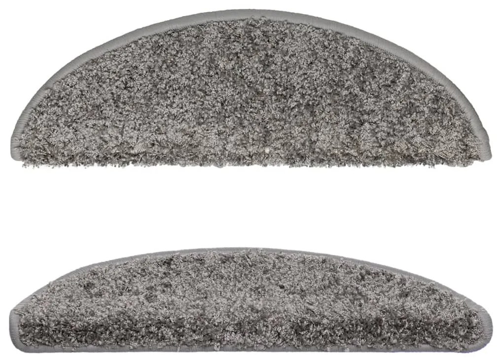 10 db szürke lépcsőszőnyeg 56 x 17 x 3 cm