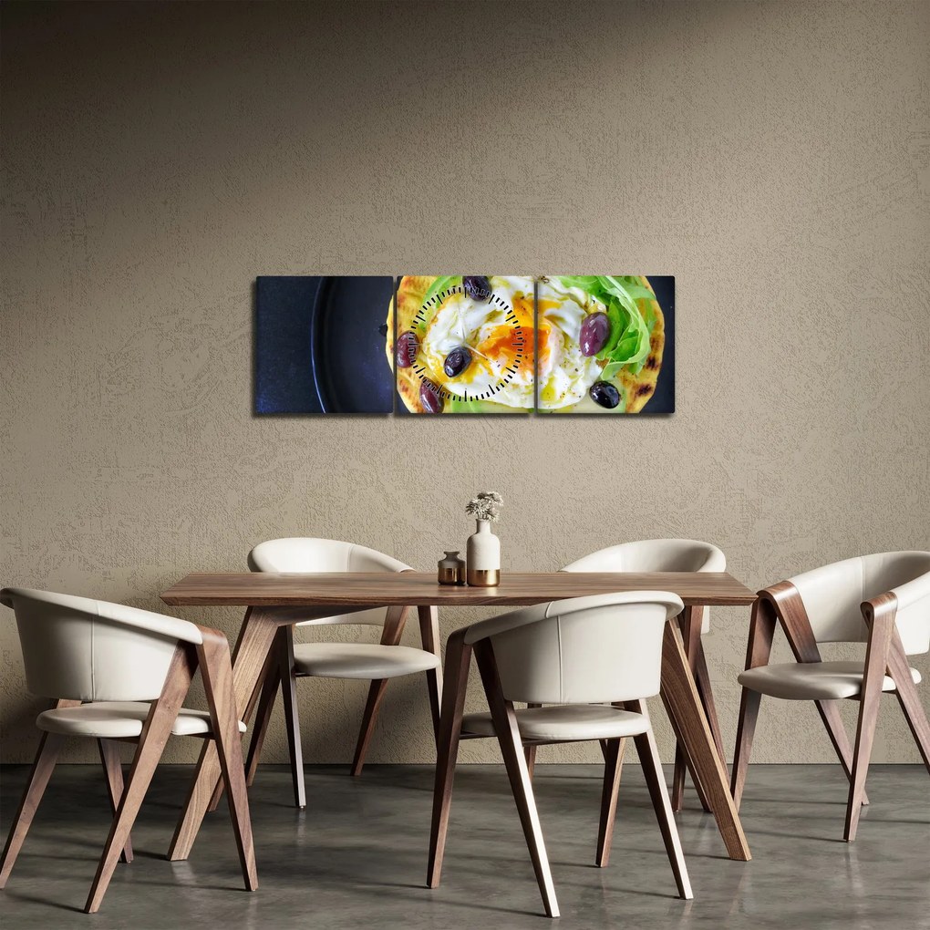Egészséges palacsinta képe (órával) (90x30 cm)