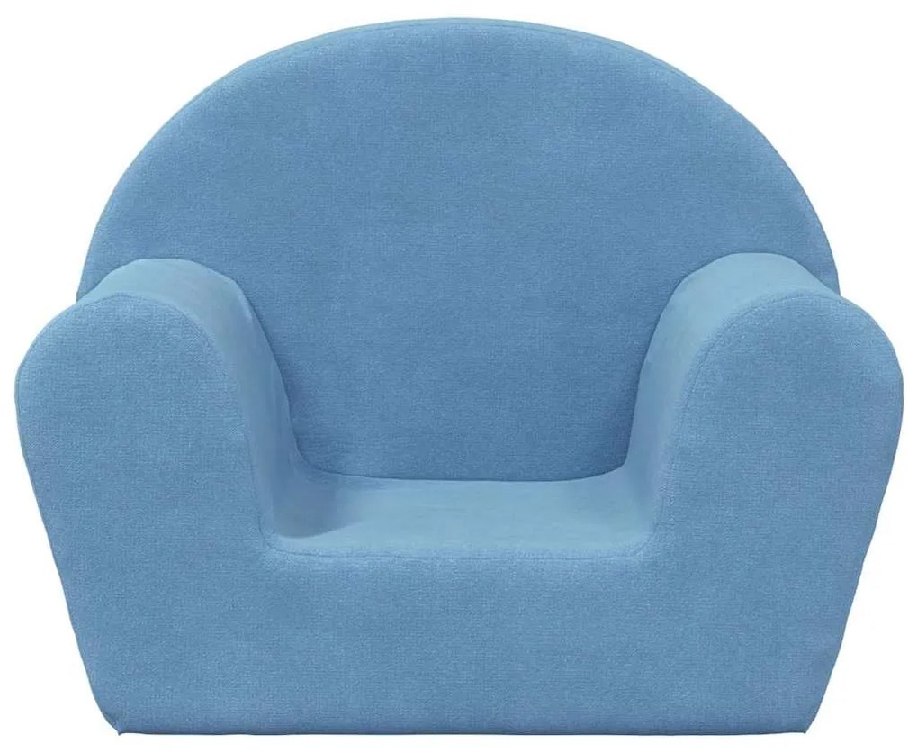 kék puha plüss gyerekkanapé