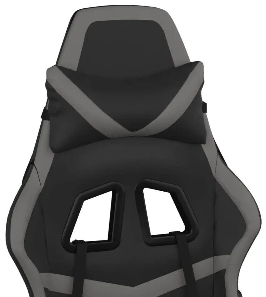 vidaXL fekete és szürke műbőr masszázsjátékszék