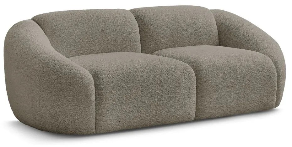 Szürkésbarna buklé kanapé 230 cm Tina – Bobochic Paris