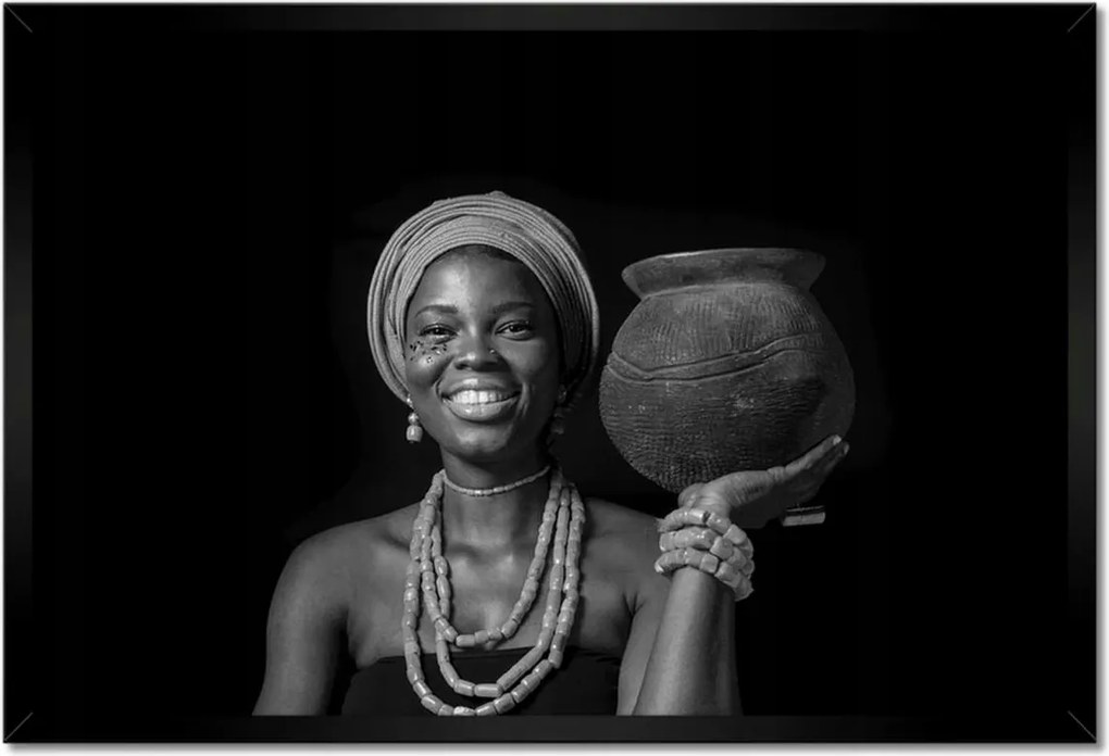 Poszterek keretben 60x40 De velem Afro kancsó