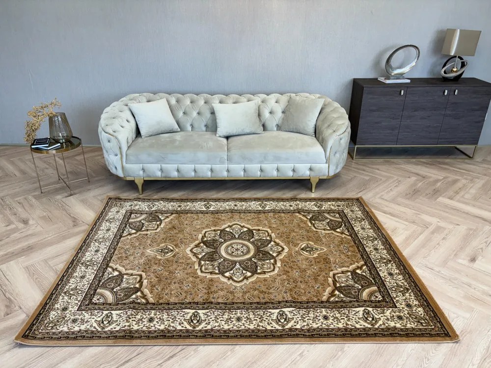 Aristocrat 0083 klasszikus mintájú bézs szőnyeg 120x170 cm