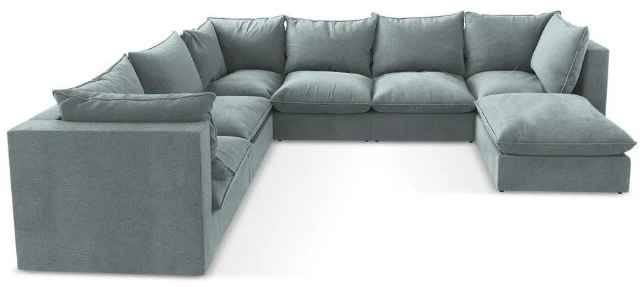 Kék sarokkanapé (bal oldali-U alakú) Manao – Makamii