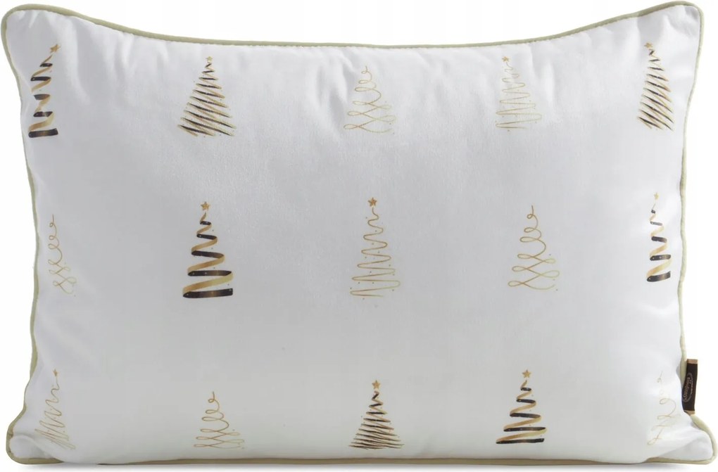 Karácsonyi Dekorációs Párnahuzat 30x50 Karácsonyi Bársony Karácsonyfa Arany