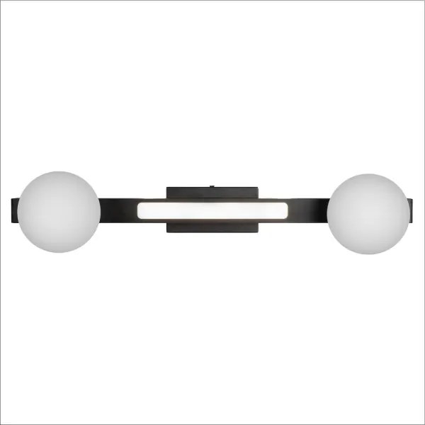 LED Fali lámpa MAGNET LED/13W/230V + 2xG9/60W 3000/4000K fekete