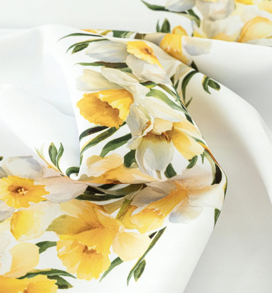 Mg Nárcisz asztalterítő szövet 160cm széles 0,5m