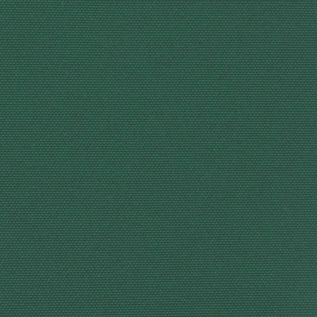 sötétzöld behúzható oldalsó napellenző 100 x 500 cm
