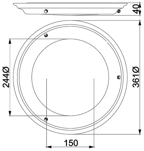 Elstead WELLAND-F-PB - WELLAND LED mennyezeti lámpa, 25W, 230V, 3000K, aranyszínű