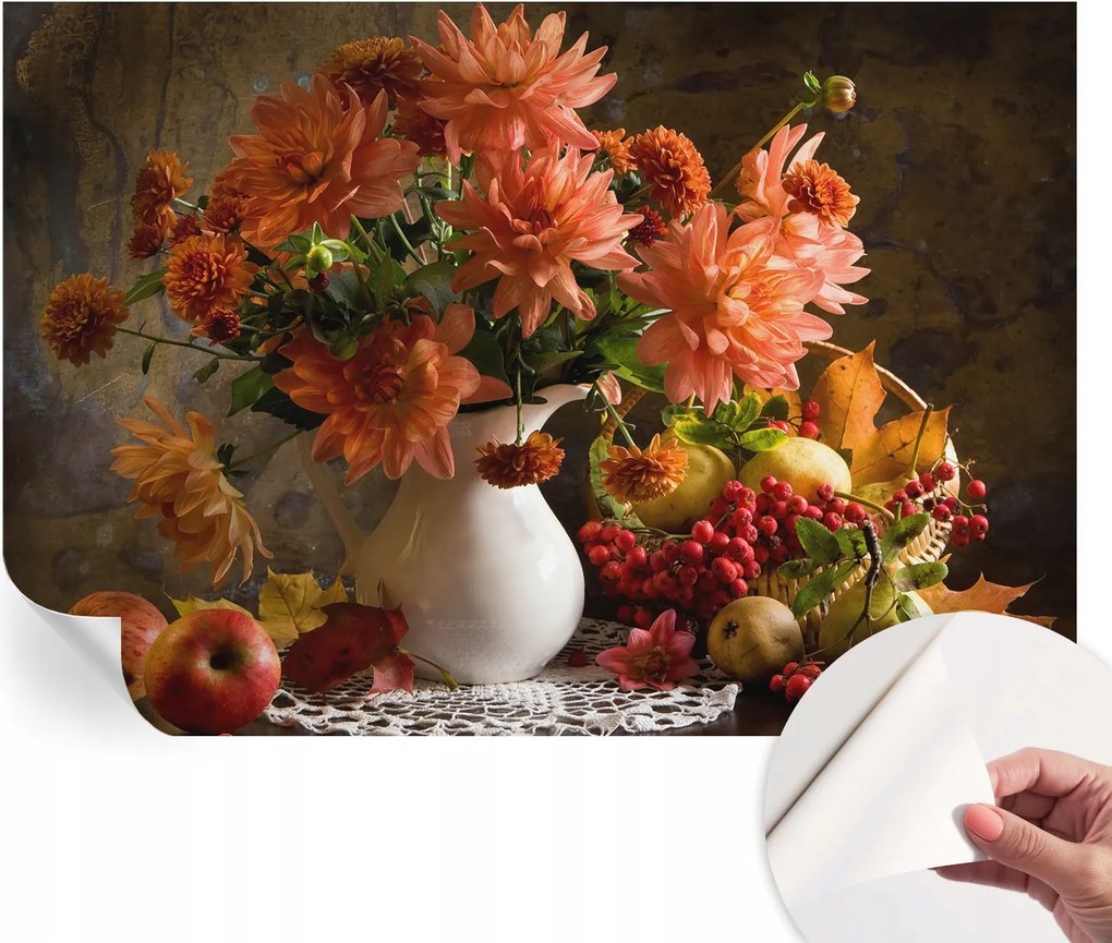 Fotótapéta Öntapadós tapéta a szobába Őszi kompozíció 152x104 cm