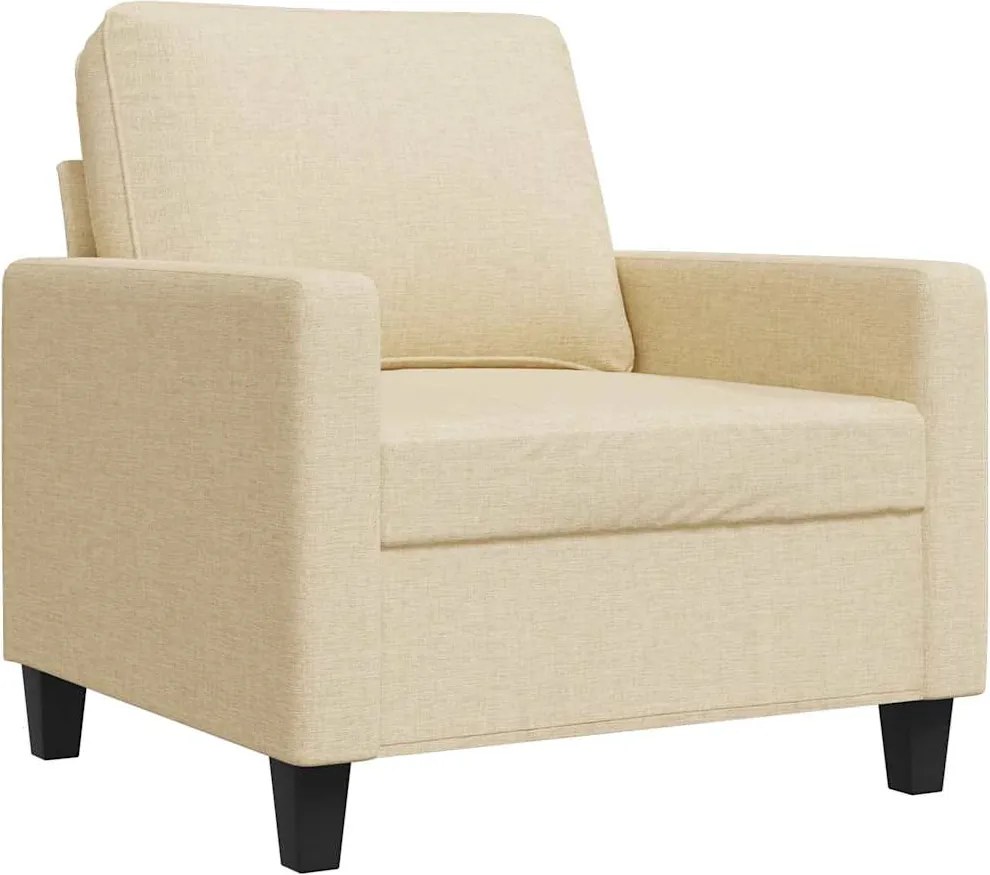 vidaXL krémszínű szövet kanapéfotel 60 cm