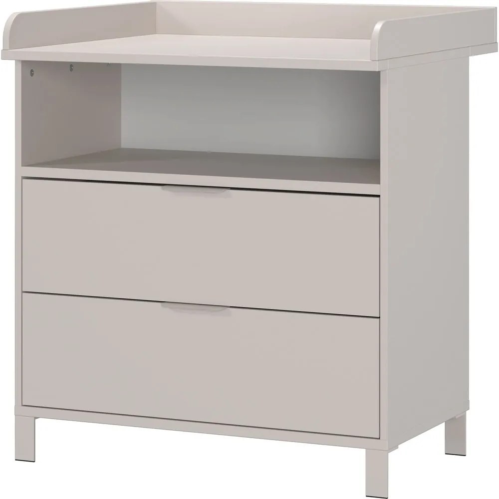 Krémszínű gyerek komód pelenkázó feltéttel 89x102x77 cm Alkmaar – Germania