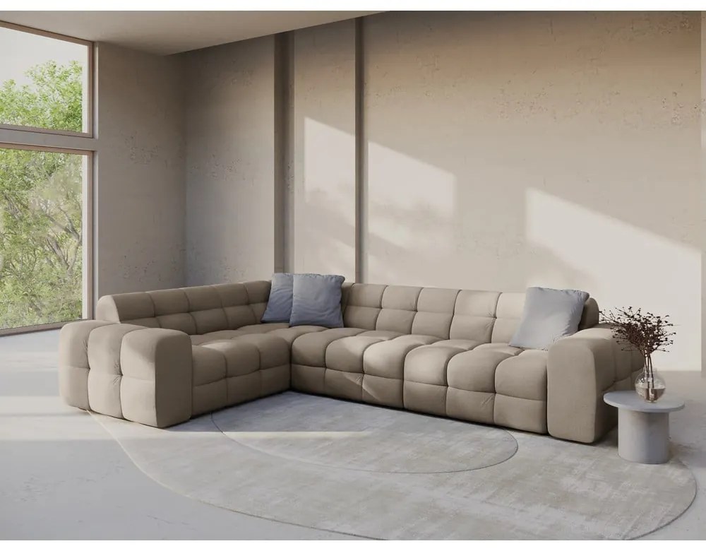 Barna sarokkanapé (bal oldali-L alakú) Kendal – Micadoni