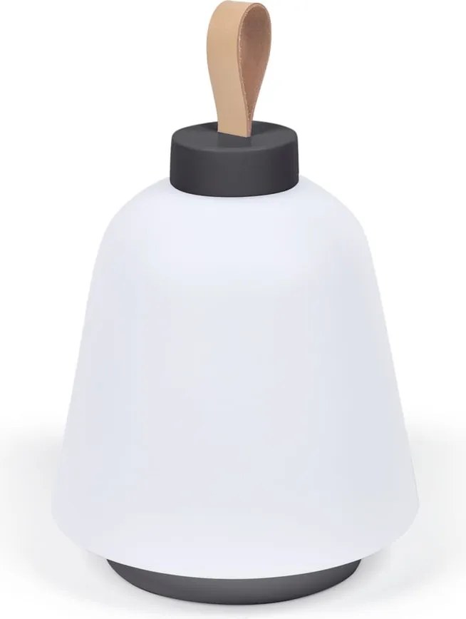 Fehér műanyag LED dimmelhető asztali lámpa (magasság 24 cm) Udiya – Kave Home