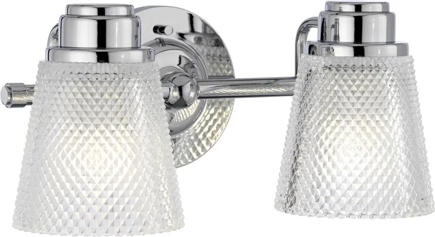 Quintiesse HUDSON QN-HUDSON2-BATH Fali lámpa 2x3,5W/G9 3000K 640LM IP44