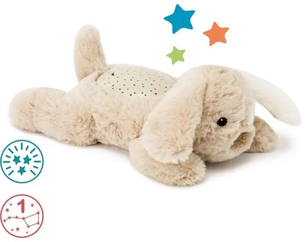 Cloud B - Snuggle Buddy projektorral 2xAAA kutya