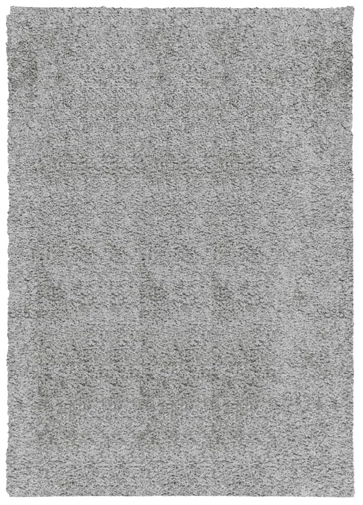 PAMPLONA szürke magas szálú bolyhos modern szőnyeg 120 x 170 cm
