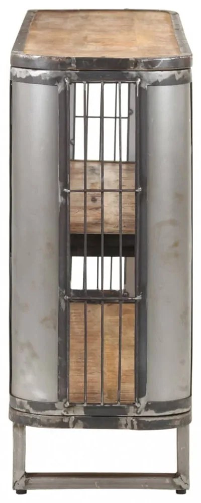 tömör mangófa tálalószekrény 120 x 30 x 73 cm