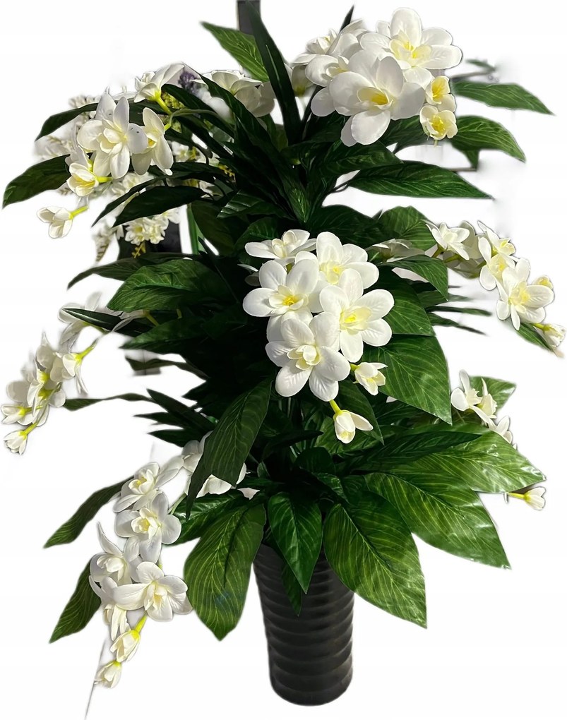 Cserepes virág Jázmin Gardenia 85cm művirág Cserépben levelek