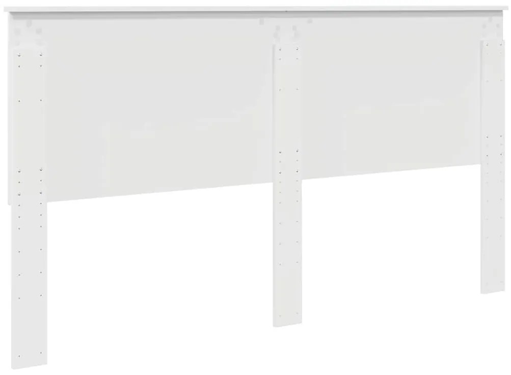 Fejtámla fejtámlával Fényes Fehér 180 cm Faanyag