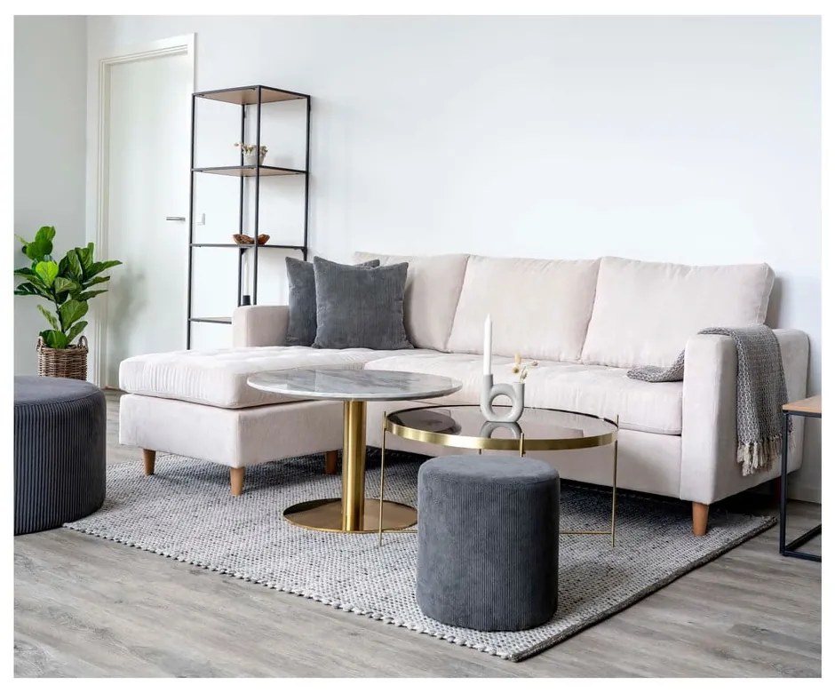 Natúr színű könyvespolc tölgyfa dekorral 51x170 cm Vita – House Nordic