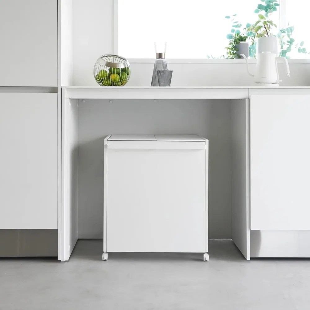 Fehér fém szelektív szemetes Tower – YAMAZAKI