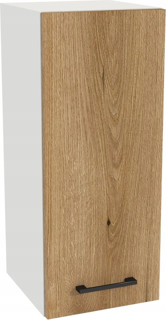 Konyhaszekrény felső 30/72 Capri korpusz fehér front tölgy Evoke