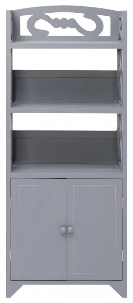 szürke császárfa fürdőszobaszekrény 46 x 24 x 116 cm