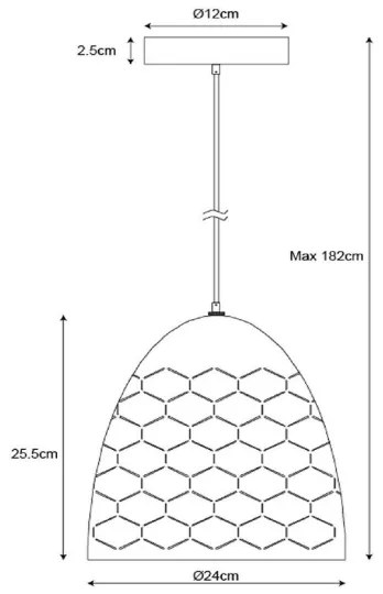 Lucide 43408/24/31 - Csillár zsinóron GALLA 1xE27/60W/230V fehér