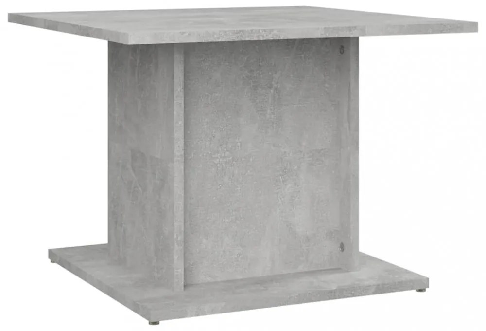 betonszürke szerelt fa dohányzóasztal 55,5x55,5x40 cm