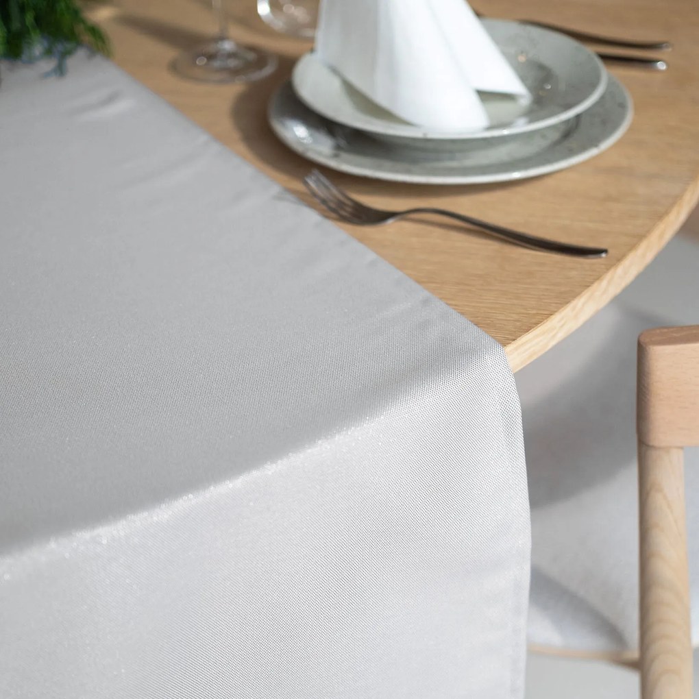 Goldea exkluzív asztali futó - ezüst csillogású 50x160 cm