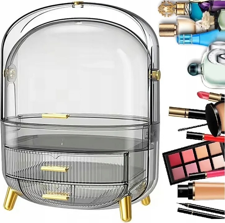 Ékszerdoboz Rendszerező Kozmetikai Láda Ékszer Háttérvilágítás Led Lámpa