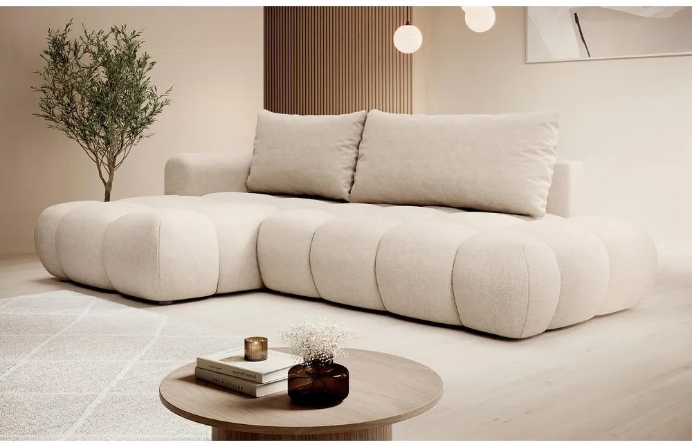 Sarokkanapé Ombre (B) (bézs + fekete) . 1099485