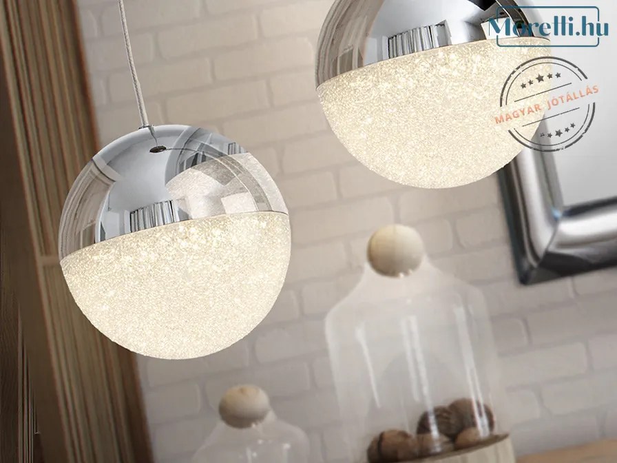 SCHULLER 793301 SPHERE Egyágú Függesztett Lámpa Fém LED IP20