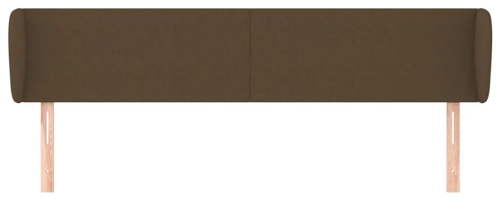 sötétbarna szövet fejtámla 163x23x78/88 cm