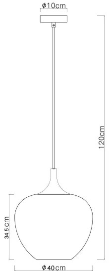 Globo 15548H2G - Csillár zsinóron MAXY 1xE27/60W/230V réz