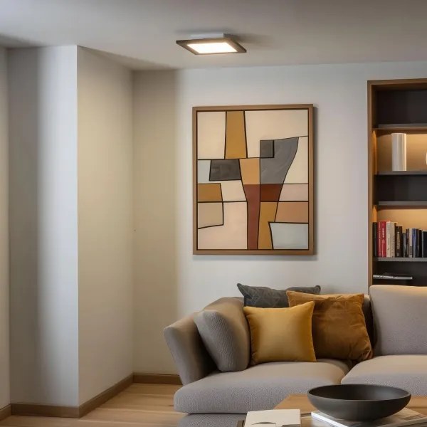 Eglo LED RGBW dimmelhető SALOBRENA-C panel 16W 230V barna + távirányító