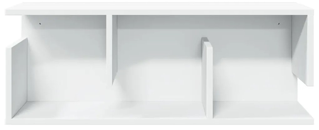 fehér szerelt fa faliszekrény 80 x 20 x 30 cm