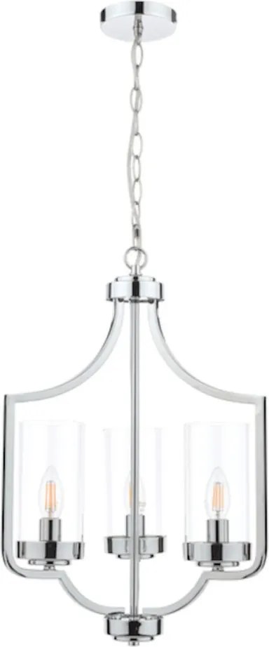 LAURA ASHLEY 3732582-Q JOSEPH Klasszikus Függesztett Lámpa Csiszolt Króm E14 IP20