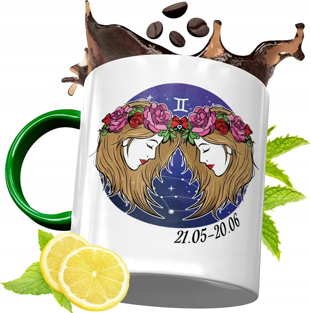 Bögre Zöld Csillagjegyek Horoszkóp Ajándék fényképes nyomtatással