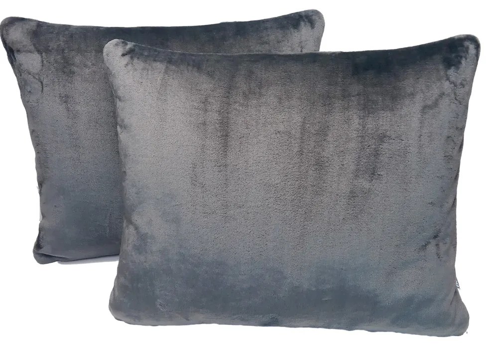 Szürke Fleece párnahuzat 50x60