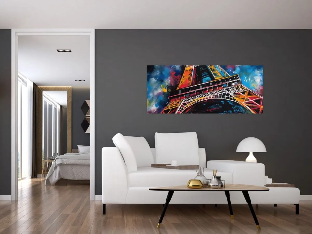 Kép - Az Eiffel-torony festménye II. (120x50 cm)