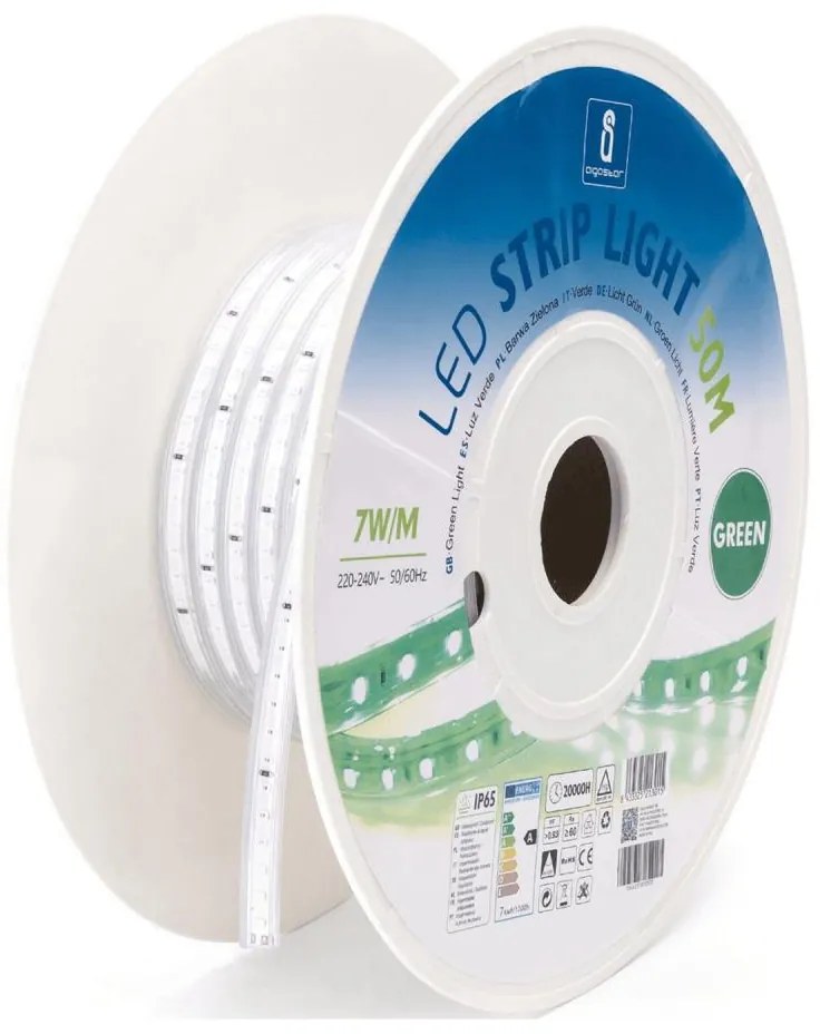 Aigostar - LED szalag LED/350W/230V 50m zöld IP65