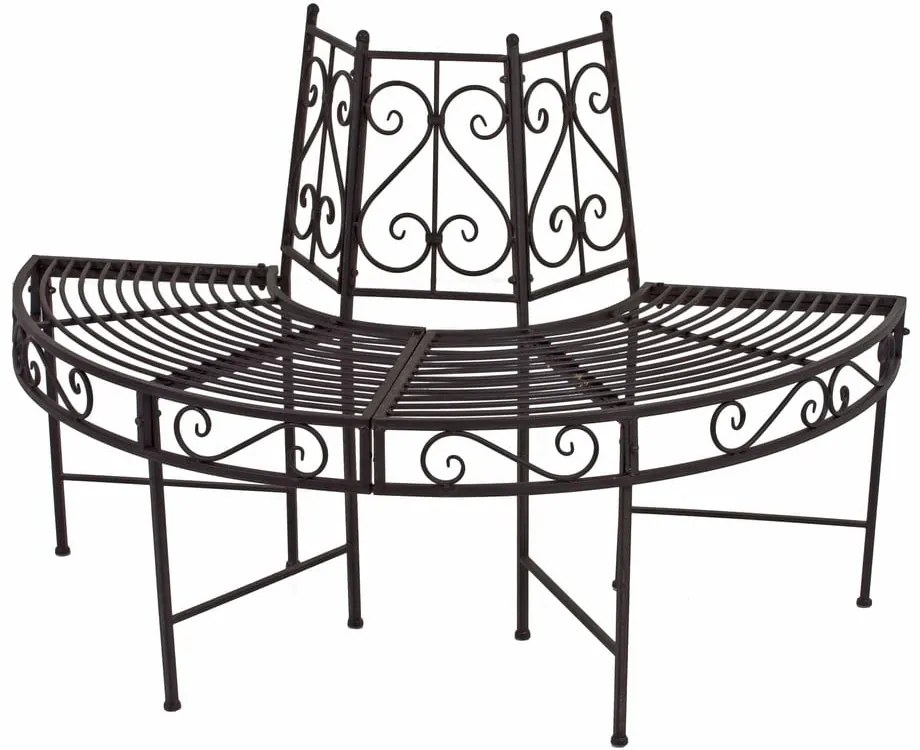 Fekete fém kerti pad Narvi - Garden Pleasure