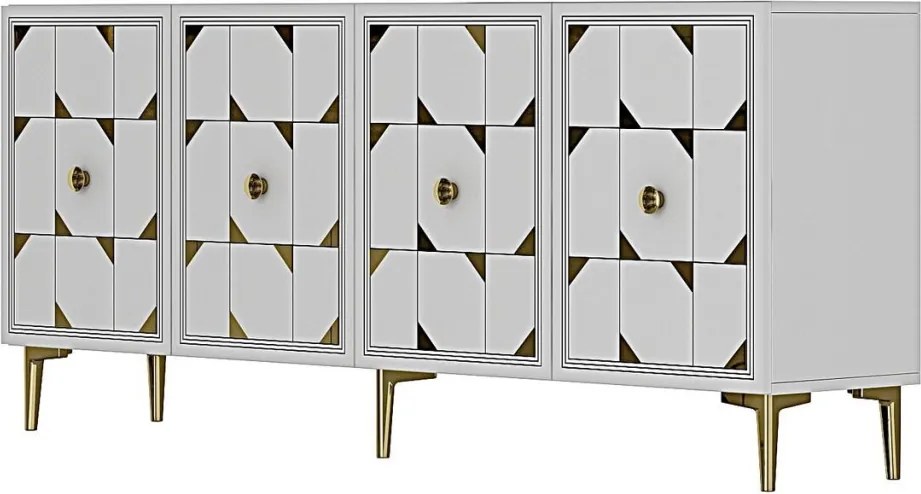 Moka 180 - White, Gold